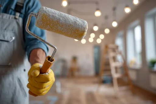 Painter with a roller in Canoga Park