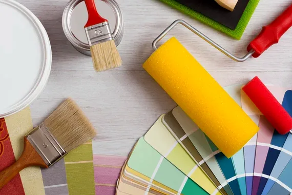 Light, sun-smart color swatches for a Chatsworth home